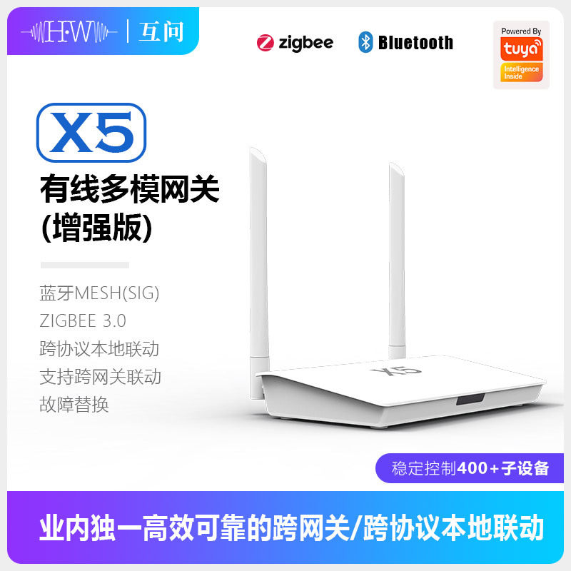 Smart Home Zigbee Gateway - Doodle Zigbee Bluetooth Çift Modlu X5