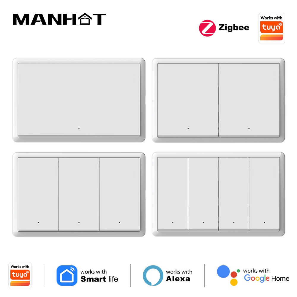 Smart Home Zigbee - Manhot Akıllı zigbee Anahtarı Nötr Kablo