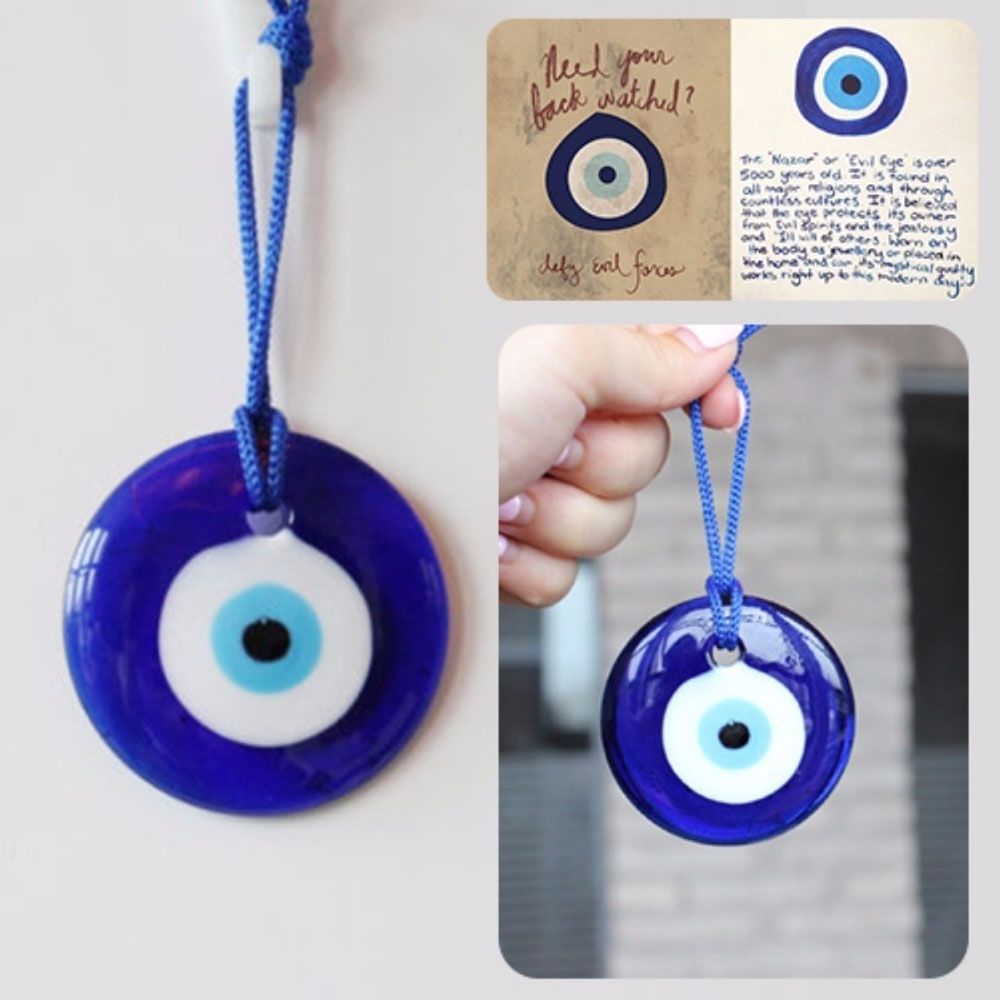 Smart Home Decor - Mavi nazar muska araba kolye türk