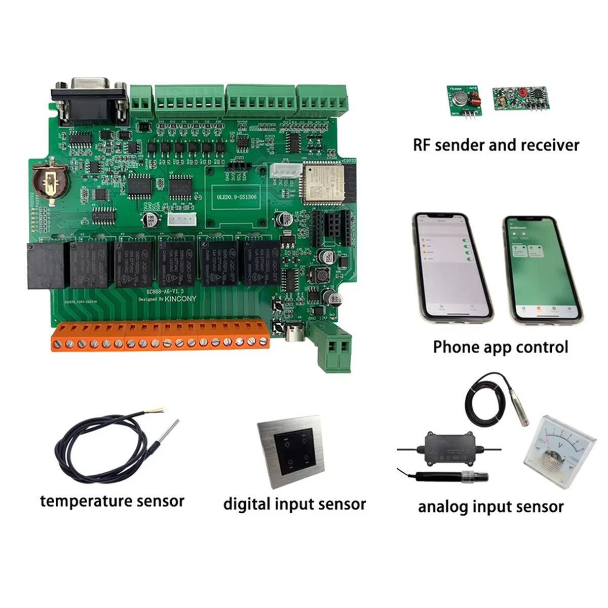 Smart Home Mqtt - KC868-A6 Geliştirme Kartı, MQTT, Web, HTTP,