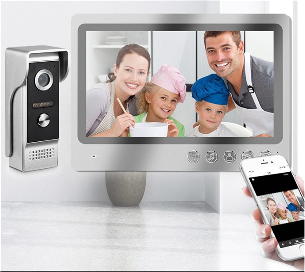 Wifi Doorbell Camera - 9 inç HD ekran Tuya APP