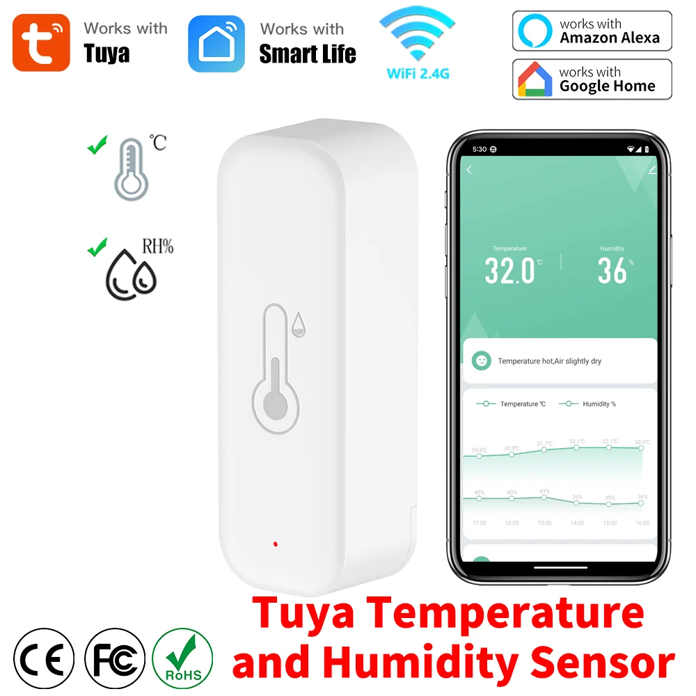 Smart Home Design - Tuya WiFi Sıcaklık ve Nem Akıllı