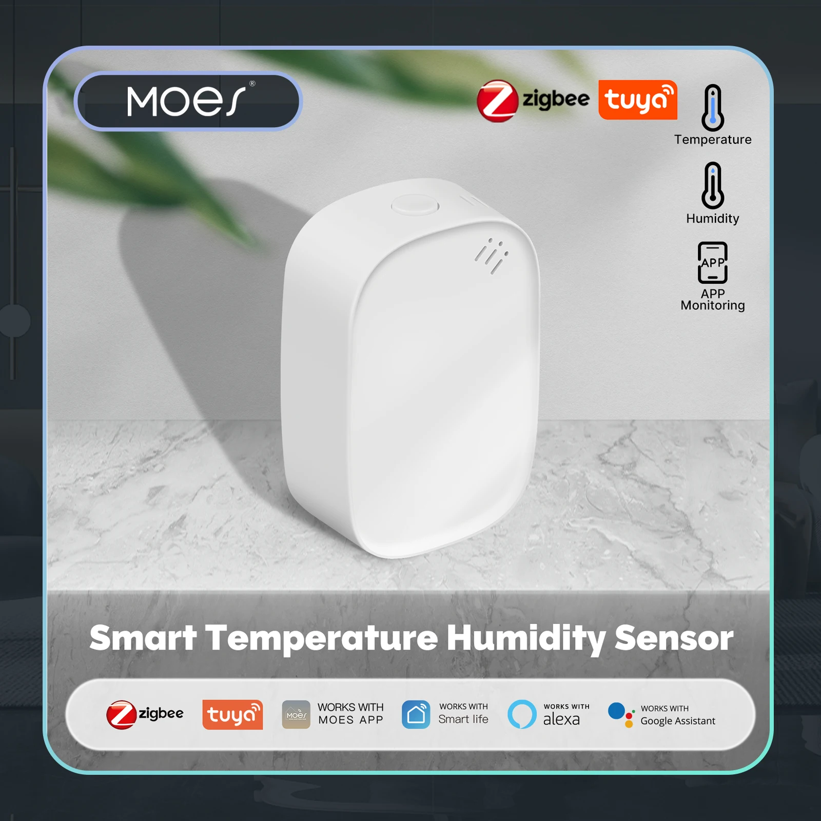 Smart Home Design - MOES Tuya Zigbee Akıllı Sıcaklık Nem