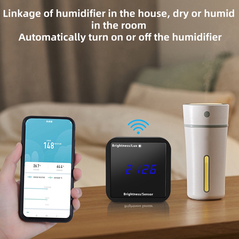 Smart Home Zigbee - Tuya ZigBee Işık Sensörü Parlaklık Dedektörü,