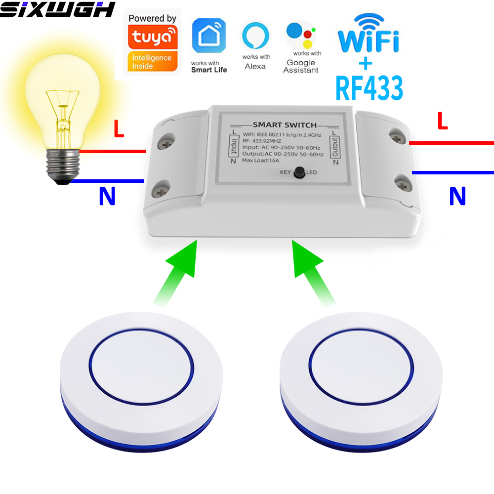 Smart Home Life - 16A WiFi Tuya Akıllı Anahtar Kablosuz
