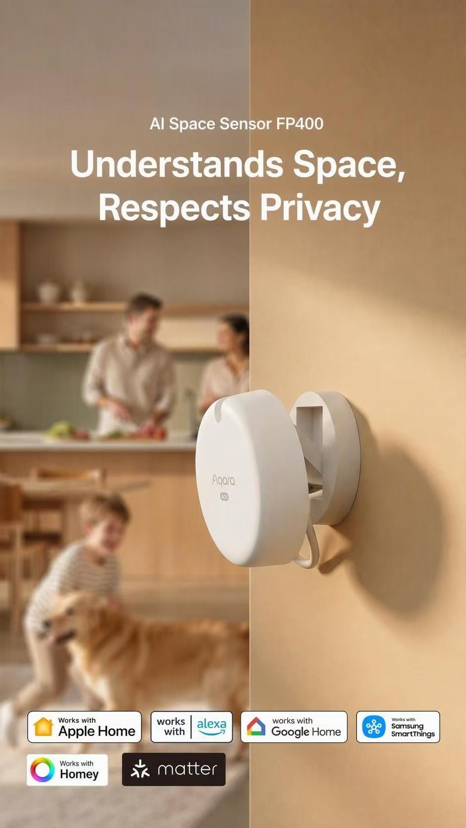 Smart Home Iot - Aqara FP400 AI Milimetre Dalga Radarı