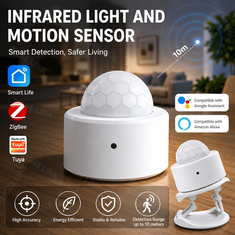 Smart Home Zigbee Gateway - ZigBee 3.0 PIR Hareket Sensörü Kablosuz
