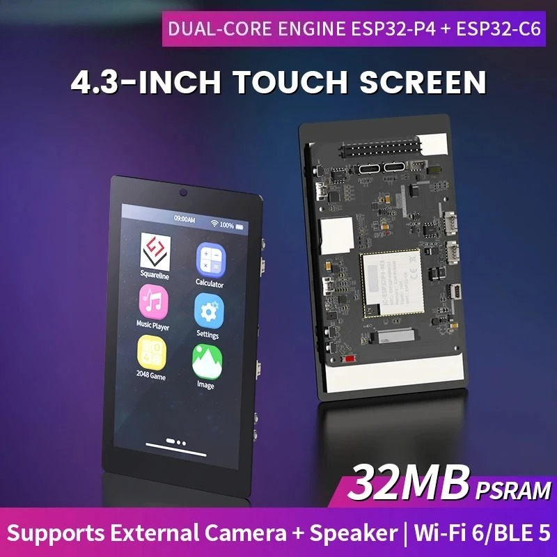 Smart Home Iot - 4.3 inç 480x800 IPS Kapasitif Dokunmatik