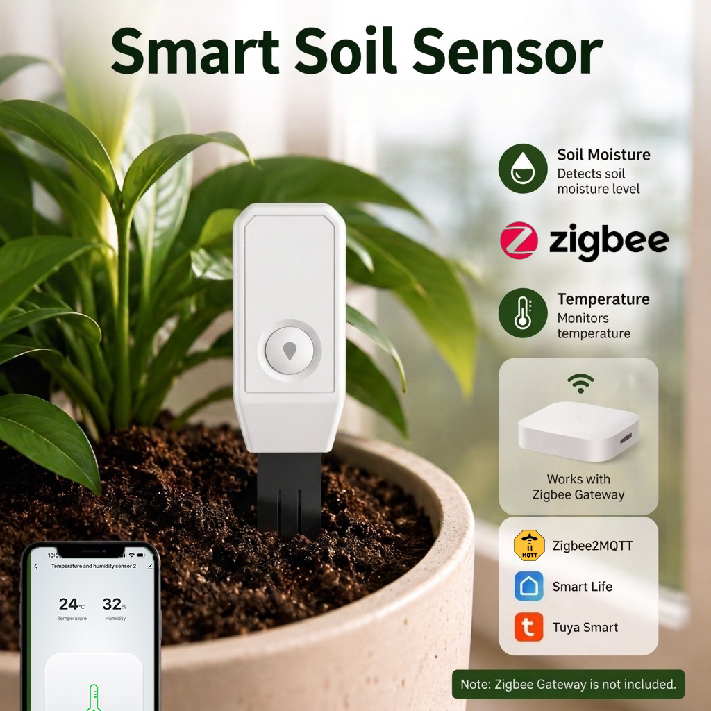 Zigbee Toprak Nem Sensörü Topr - Smart Home Mqtt incelemesi ve fiyatı