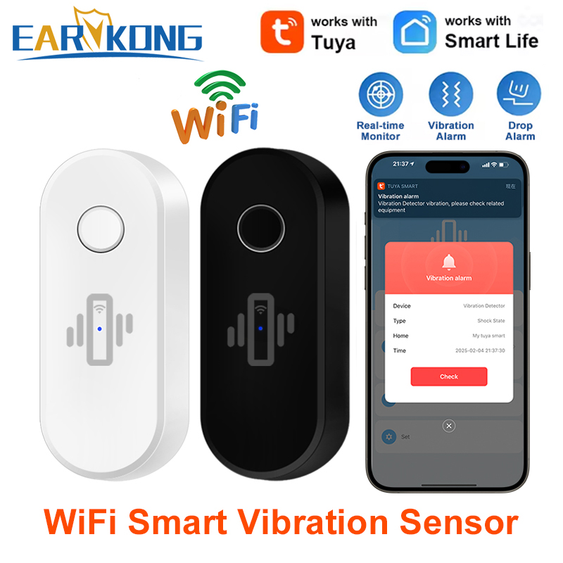Tuya WiFi Titreşim Dedektörü C - Door Window Sensor incelemesi ve fiyatı