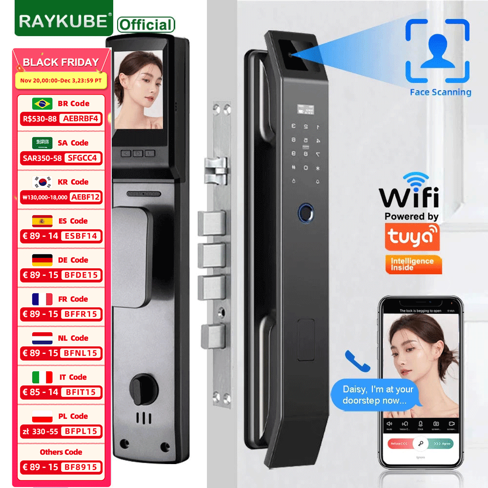 RAYKUBE DF14 Tuya WiFi 3D Yüz  - Wifi Doorbell Camera incelemesi ve fiyatı
