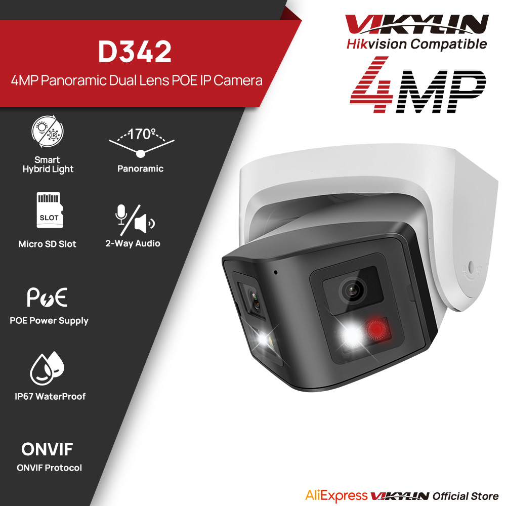Vikylin 4MP Panoramik Çift Len - Smart Home Hikvision incelemesi ve fiyatı