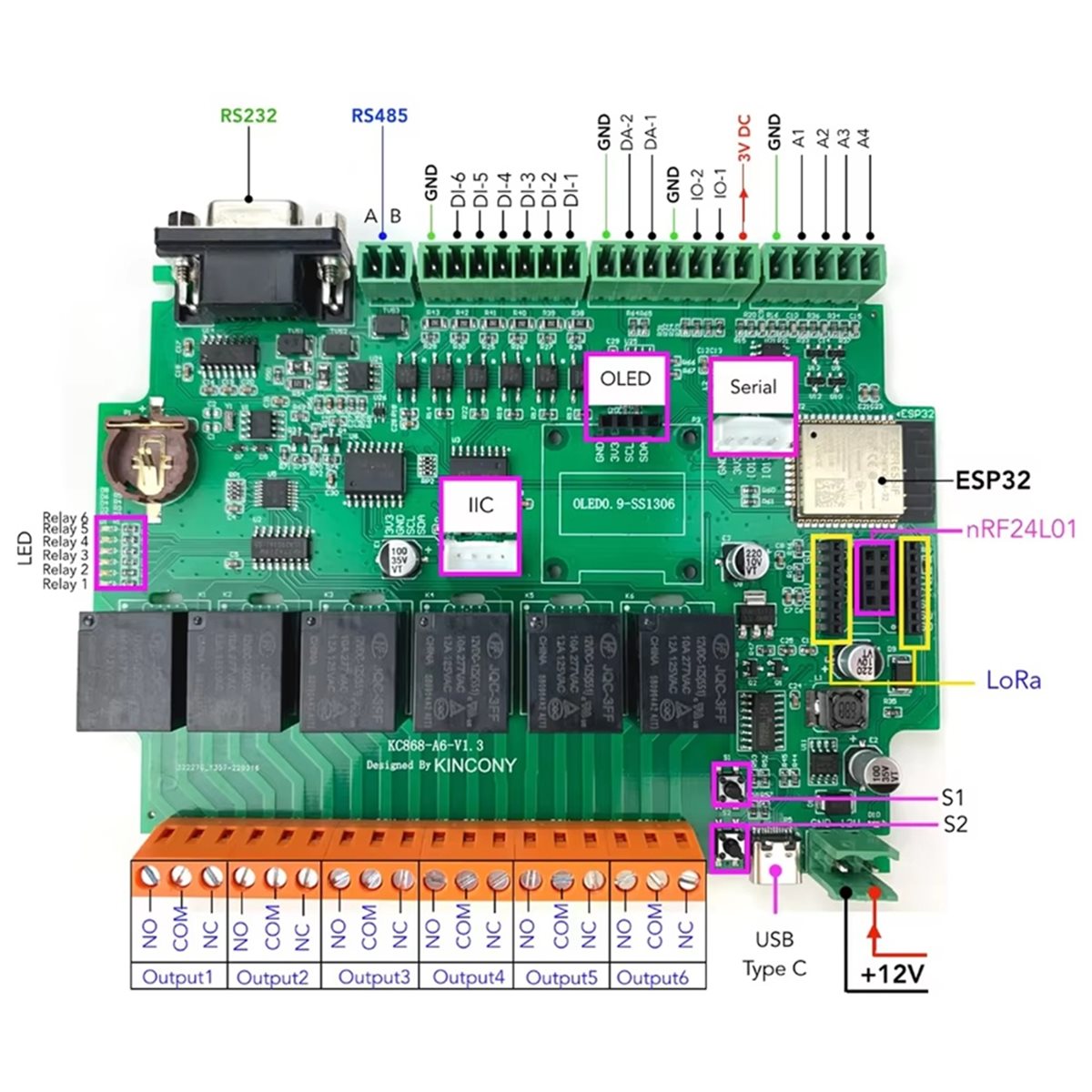 KC868-A6 Geliştirme Kartı, MQT - Smart Home Mqtt incelemesi ve fiyatı