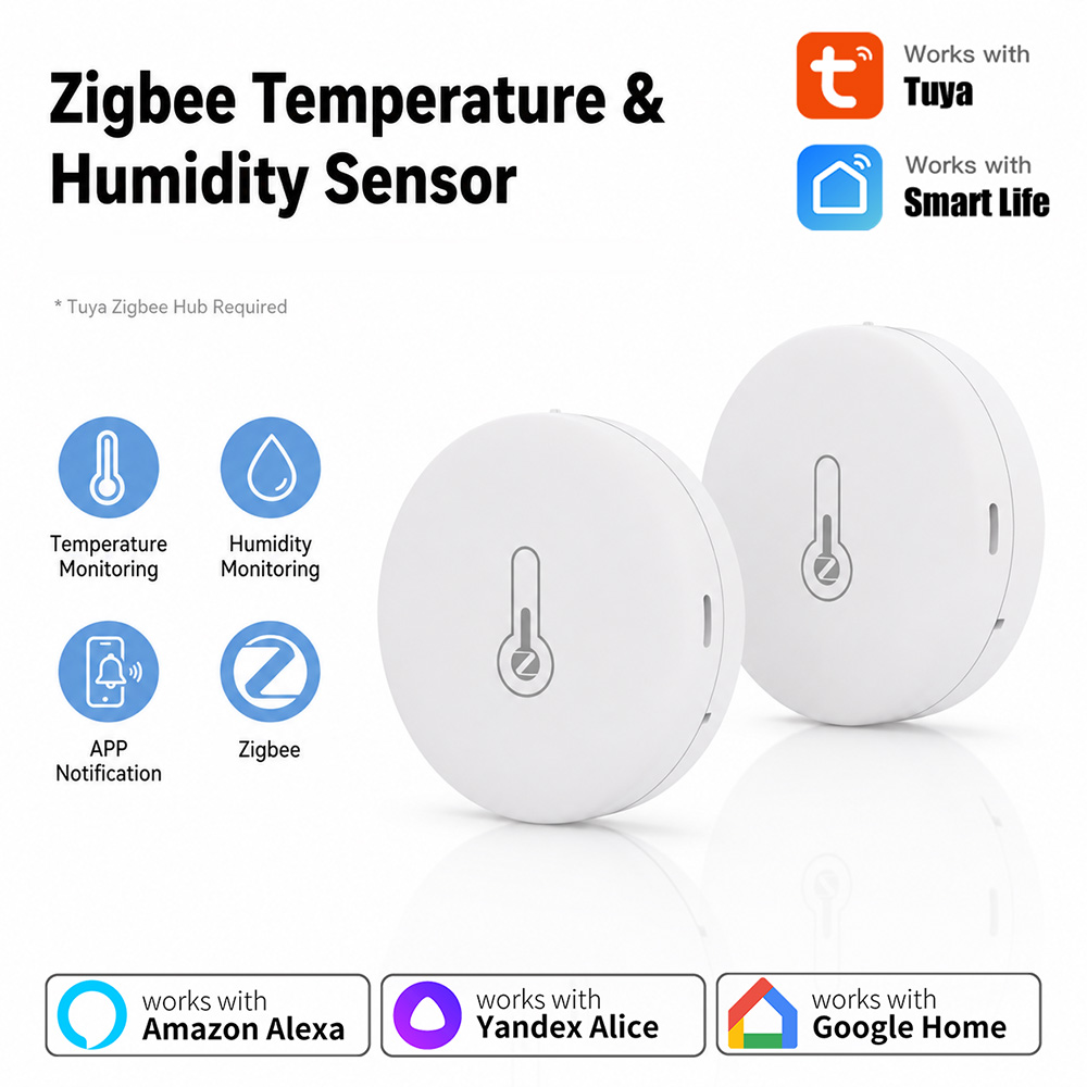 Tuya Zigbee Sıcaklık ve Nem Se - Smart Home Simple incelemesi ve fiyatı