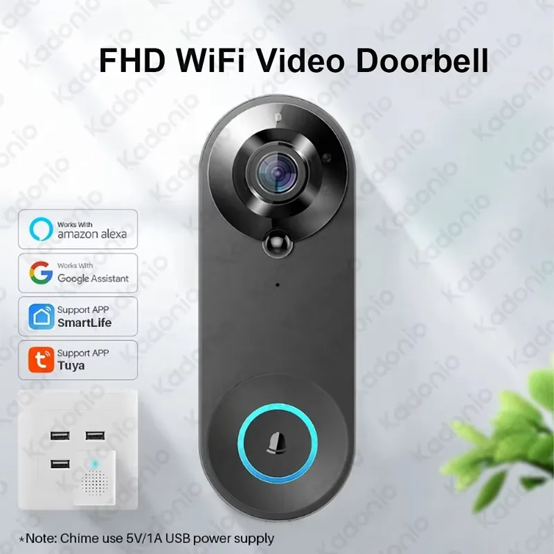 Kadonio 1080P WiFi Görüntülü K - Wifi Doorbell Camera incelemesi ve fiyatı