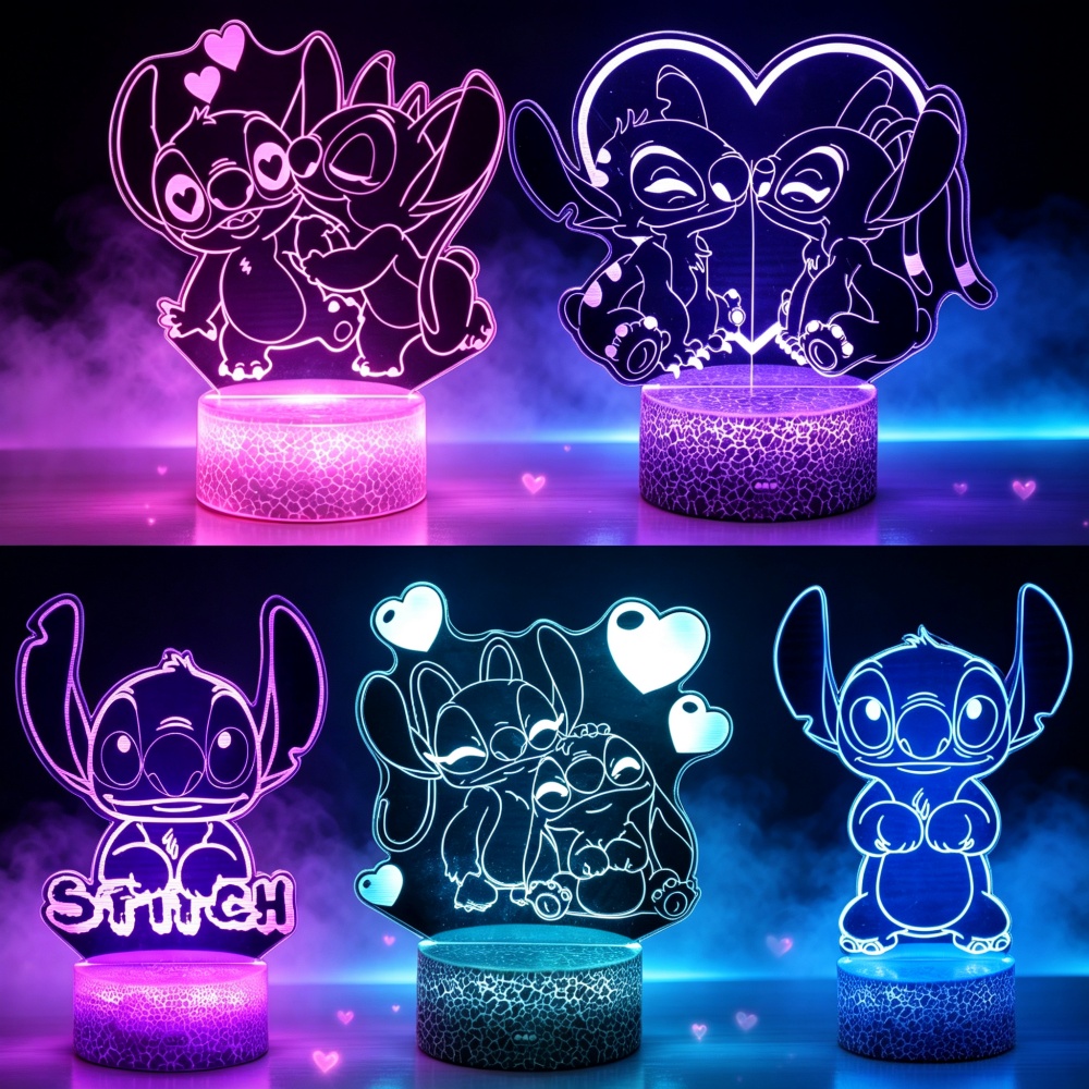 Lilo & Stitch 3D LED Gece Lamb - Smart Home Decor incelemesi ve fiyatı